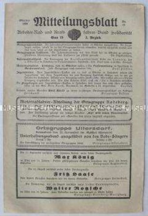 Regionales Mitteilungsblatt des Arbeiter-Rad- und Kraftfahrer-Bundes Solidarität
