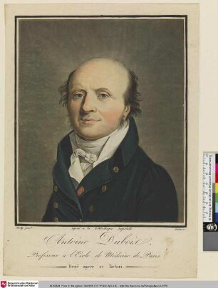 Antoine Dubois, Professeur à l'Ecole de Médecine de Paris