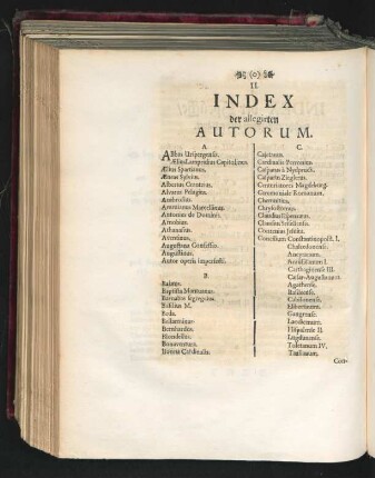 Index der allegirten Autorum.
