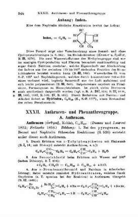 XXXII. Anthracen- und Phenanthrengruppe
