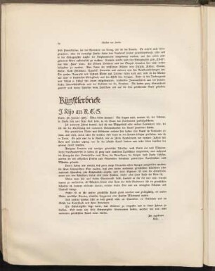 Künstlerbriefe