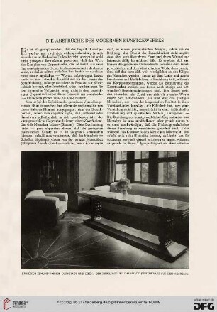 27: Die Ansprüche des modernen Kunstgewerbes