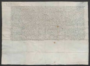 Schuldbrief des Bischofs Georg von Speyer gegenüber dem Liebfrauenstift zu Worms über 1000 Gulden zu 4 Prozent.