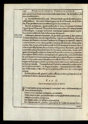 Cap. C. Partes orationis in sacris literis.