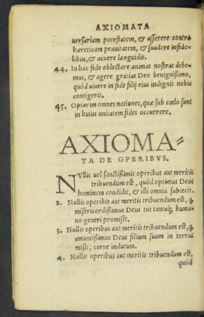 Axiomata De Operibus.