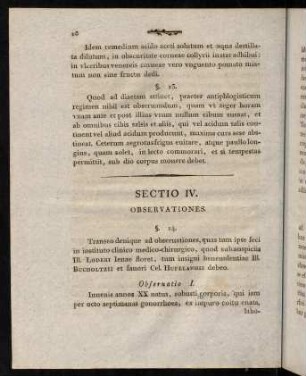 18-28, Sectio IV