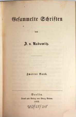 Gesammelte Schriften, 2. Reden und Betrachtungen