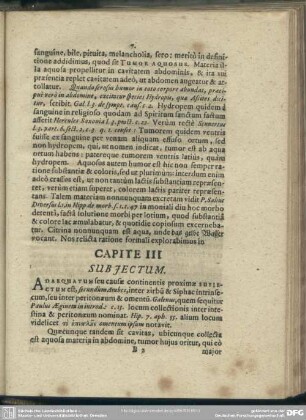Capite III. Subiectum