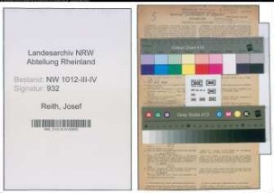 Entnazifizierung Josef Reith , geb. 25.10.1909 (Braumeister)