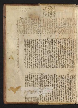 Fragment (13. Jh., 2. Hälfte, siehe auch hinten im Einband)