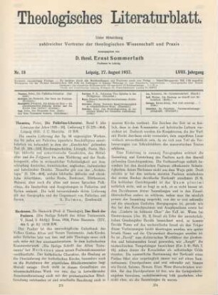 273 [Rezension] Thomsen, Peter, die Palästina-Literatur
