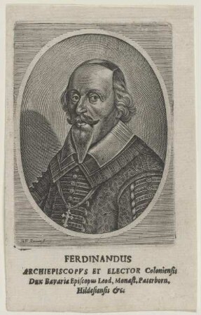 Bildnis des Ferdinandus, Archiepiscopvs Colonia