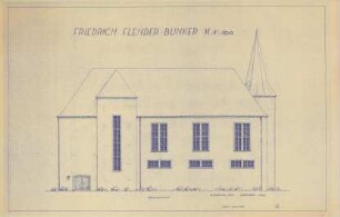 Friedrich Flender Bunker, Westansicht