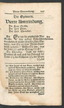 Vierte Unterredung. Die Spinnen.