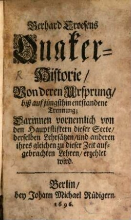 Quaker-Historie