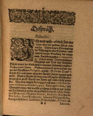 Aureum seculum : nützliches Gesprech von der wolfeilen zeit