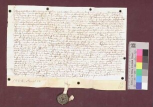 Konrad von Schorndorff, Meister der freien Künste, vertauscht sein Haus zu Freiburg, genannt zum Cristoffel, an Thomas Snewly Bernlap von Bollschweil für ein in derselben Gasse liegendes Haus.