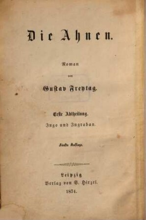 Die Ahnen : Roman, 1