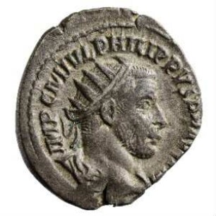 Münze, Antoninian, 244 - 246 n. Chr.