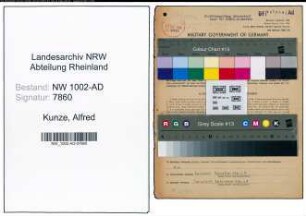 Entnazifizierung Alfred Kunze, geb. 30.12.1895 (Konzertmeister)