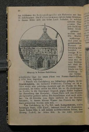 Eingang in Schloss Cadolzburg.