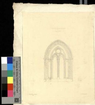 Gotisches Maßwerkfenster in der Kathedrale von Palermo