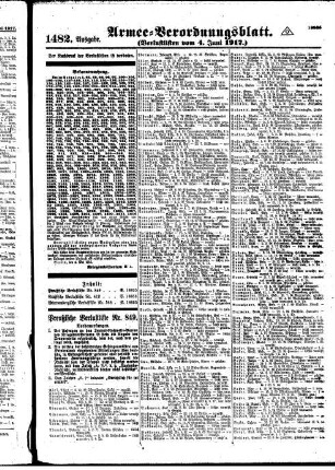 1482.Ausgabe. Montag, 4. Juni 1917