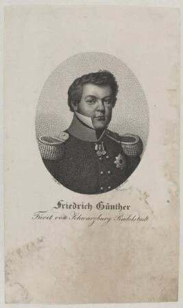 Bildnis des Friedrich Günther Fürst von Schwarzburg Rudolstadt