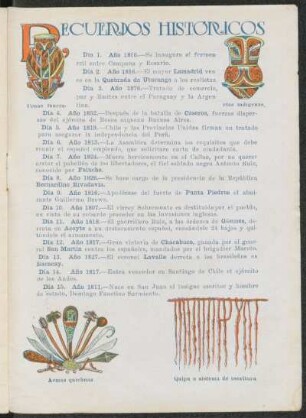 Recuerdos históricos