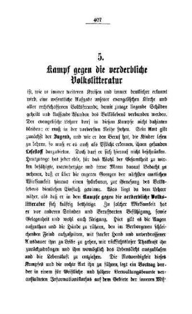 Kampf gegen die verderbliche Volksliteratur