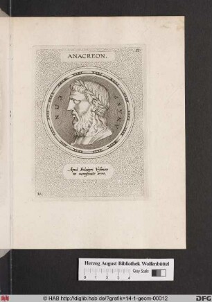 Porträt des Anacreon.