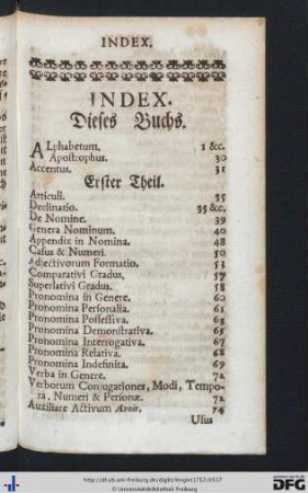 Index dieses Buchs.