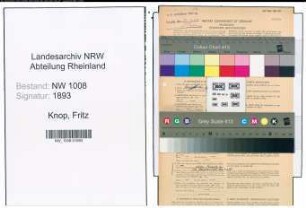 Entnazifizierung Fritz Knop , geb. 13.09.1894 (Buchhalter)