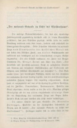 59-68 "Der nationale Gedanke im Lichte des Christenthums"