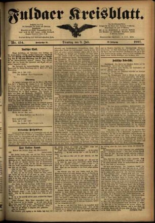 Ausgabe vom Dienstag, den 09. Juli 1907.