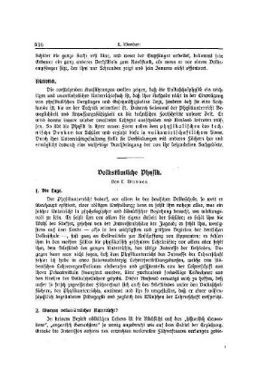 Volkstümliche Physik