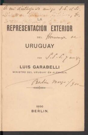 La representación exterior del Uruguay