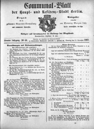 1868,46: No. 46, 15. November 1868