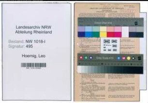 Entnazifizierung Leo Hoernig , geb. 17.09.1904 (Kuefer)