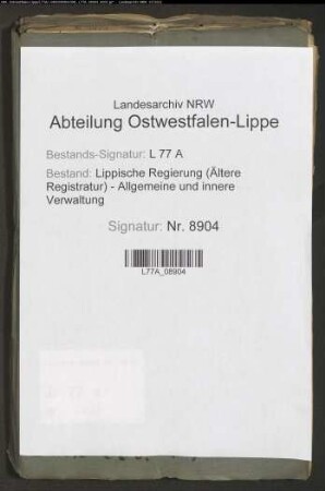 Landstraße von Retzen bis zur Grenze der Stadt Salzuflen.- (Distrikt 20)