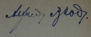Brod, Alfred / Autogramm