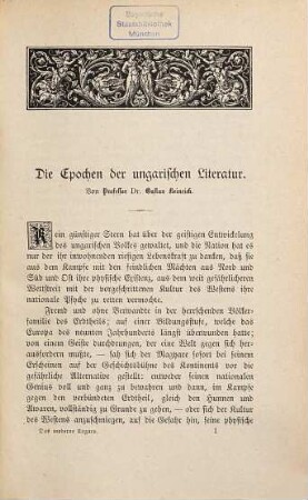 Das moderne Ungarn : Essays und Skizzen