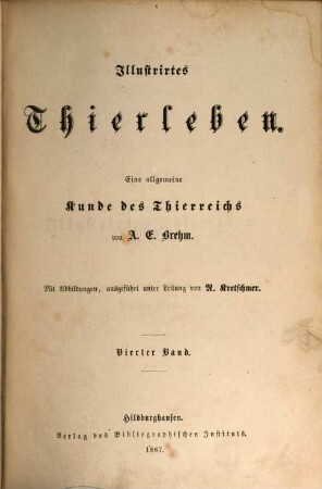 Illustrirtes Thierleben : eine allgemeine Kunde des Thierreichs, 4=Abt. 2. Die Vögel. Hälfte 2: Späher, Läufer und Schwimmer