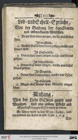 Lob- und Schelt-Sprueche
