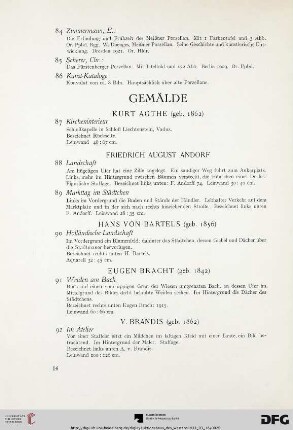 Gemälde (Nr. 87-118a)