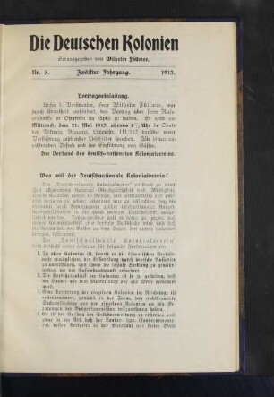 Was will der Deutschnationale Kolonialverein?