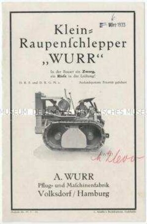 Klein-Raupenschlepper