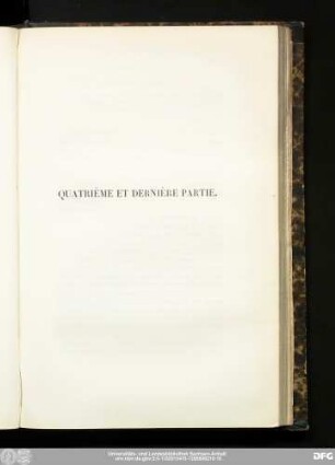 Quatrième Et Dernière Partie.