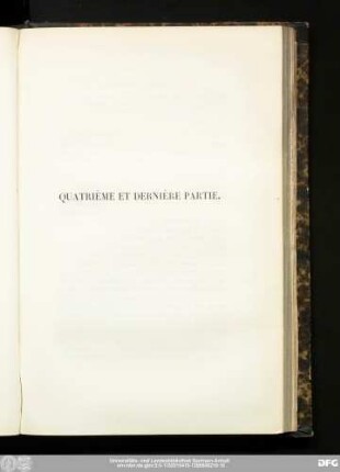 Quatrième Et Dernière Partie.