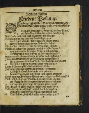 Johann Risten Friedens-Posaune.